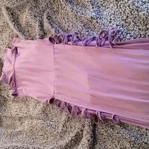 Shein Side split thigh midi dress